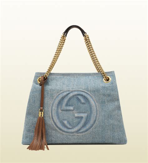 gucci soho denim shoulder bag|lookalike Gucci soho bags.